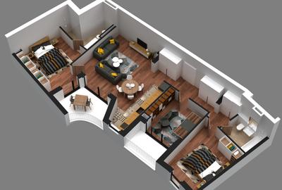 ISHO Riverside U2, Apartament generos cu vedere superba spre gradina si Bega - 2