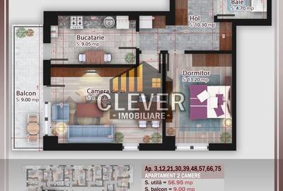 Apartament cu 2 camere decomandat în Theodor Pallady - 2