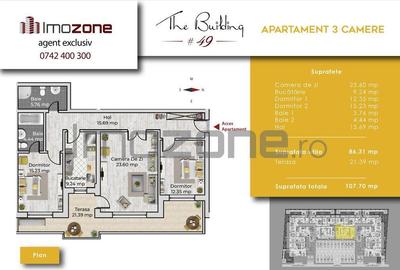 COMISION 0% - 3 CAMERE modern, spatios, FINISAT 86 MP + T... - 2