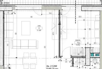 2 Camere, 76mp totali, etajul 5/7, finisat complet, Fabrica de Glucoza - 2