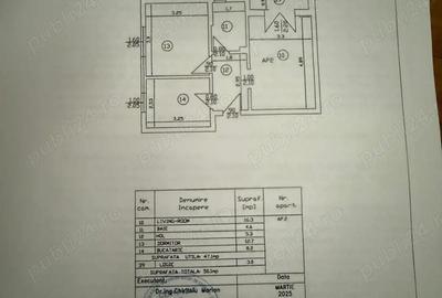 Apartament cu 2 camere semidecomandat în Dobroești