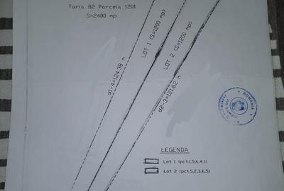 Teren de 2400 mp, în Exterior Vest