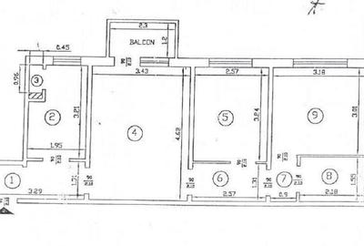 Apartament cu 3 camere semidecomandat, mobilat în Alexandru cel Bun - 12