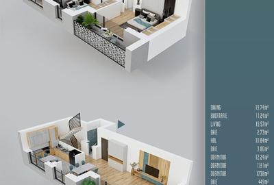 Penthouse de familie - două niveluri, luminos priveliște superba, bloc nou Titan - 25