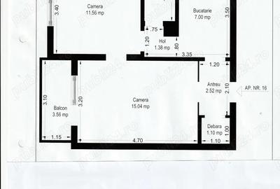Apartament cu 2 camere ultracentral-Podgoria