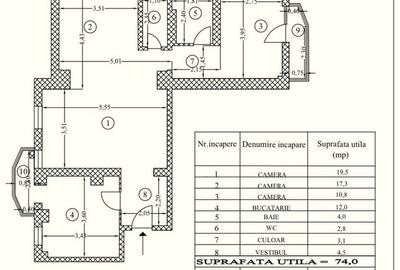Vanzare Apartament 3 Camere cu Centrala la 2 minute de Mall Vitan Vanzare Apartament 3 Camere cu Centrala la 2 minute de Mall Vitan - 8