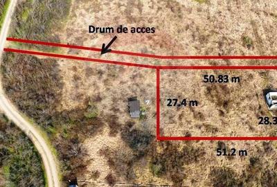 Teren de 1424 mp, în Hlincea