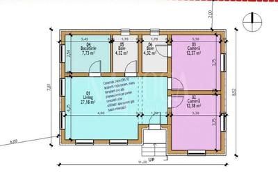 Casă individuală cu 3 camere cu Teren 490 Mp în Câmpenești - 9