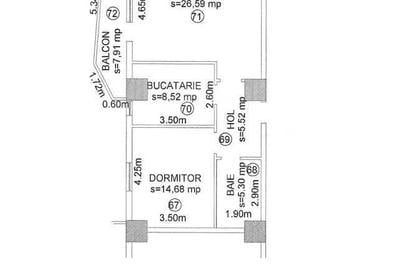 Apartament cu 2 camere decomandat în Exterior Vest - 7