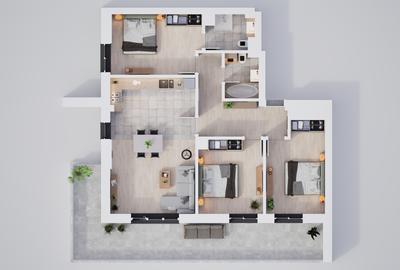 Apartament 4 camere premium, cartier privat cu parcari subterane și parc propriu - 9