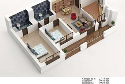 Apartament cu 3 camere decomandat, mobilat în Mihai Bravu - 17