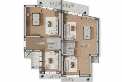 Vile individuale, alipite la calcan P + 1Et+ Mansarda - Otopeni  (5% discount) - 16