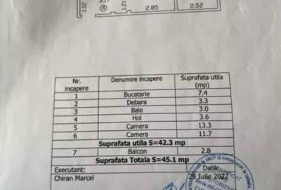 Apartament cu 2 camere semidecomandat în Inel II - 1