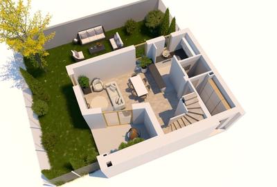 Duplex cu 4 camere cu Teren 200 Mp în Odăile - 3