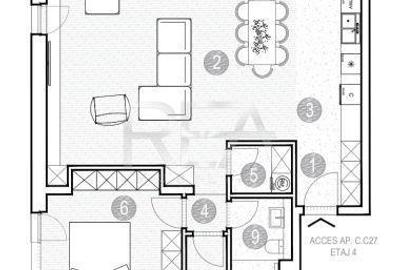 Apartament cu 3 camere semidecomandat în Grivița