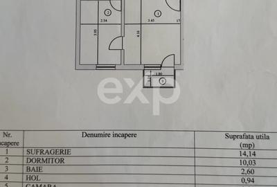 Apartament cu 2 camere decomandat, mobilat în Războieni - 7