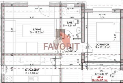 Apartament cu 2 camere decomandat în Girocului - 12