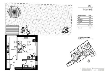 Apartament 1 camera, cu gradina de 90 mp, in complex Ana residence, Str. Stuparilor.6, Timisoara - 6