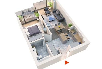 Apartament cu 2 camere semidecomandat în Exterior Vest - 6