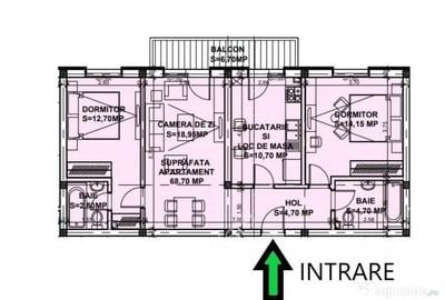 Apartament cu 3 camere semidecomandat în Mihai Viteazul - 2