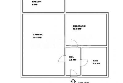 Garsoniera decomandata de vanzare balcon parcare Alma Turnisor - 15