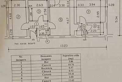 Apartament cu 3 camere semidecomandat în Cina - 5