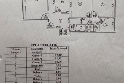 Apartament cu 3 camere în Drumul Taberei