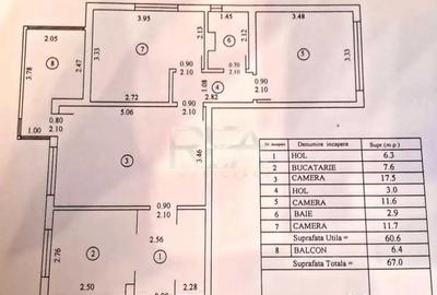 Apartament cu 3 camere semidecomandat în Colentina