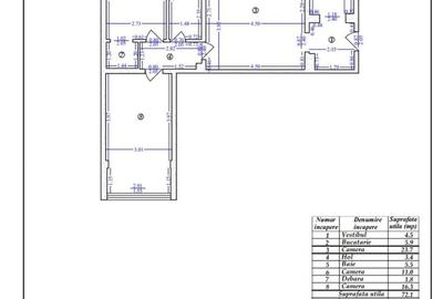 Apartament cu 3 camere semidecomandat, mobilat în Timișoara - 8