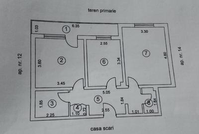Apartament spatios langa Liceul Economic in bloc rezistent la cutremur