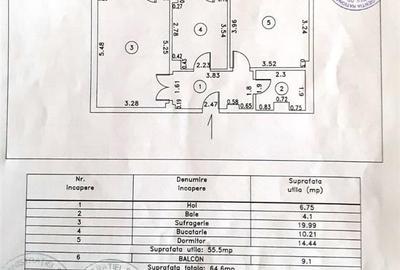 Apartament cu 2 camere decomandat în Călărași - 6
