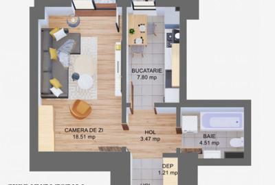 Proprietar, Moghioros Park Residence, bloc nou, metrou, balcon 10 mp - 10