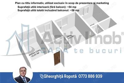 Apartament cu 3 camere semidecomandat în Central - 1