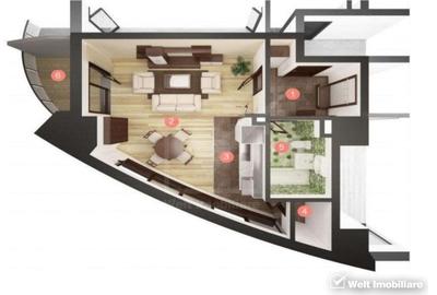 Apartament tip studio, cu priveliste asupra orasului - 4