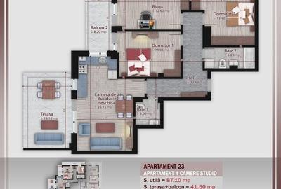 Apartament cu 4 camere semidecomandat în Theodor Pallady - 2