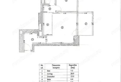 Apartament cu 2 camere semidecomandat, mobilat în Barbu Văcărescu - 2