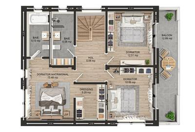 Vânzare Casă Individuală 134 mp, acces asfaltat și toate utilitățile - 10
