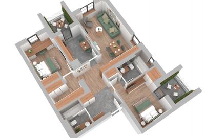 Roka Doamna Ghica - apartament 3 Camere cu vedere catre Lac - 2
