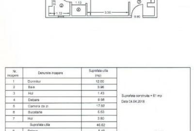 Apartament cu 2 camere semidecomandat în Gorjului - 11
