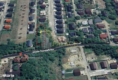 Teren de 800 mp, în Valea Lupului