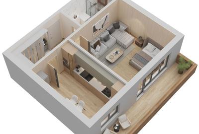 Garsonieră decomandată în 13 Decembrie - 15