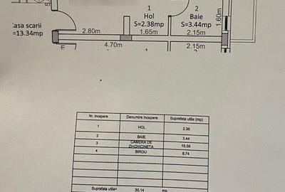 Apartament cu 2 camere în Central