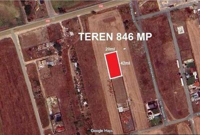 Teren de 846 mp, în Agigea