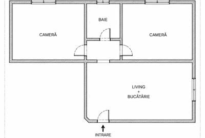 Apartament cu 2 camere decomandat în Mărăști