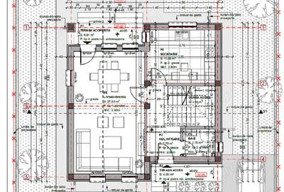 Vand casa la rosu cu placa beton peste etaj, la iesire din Berceni - intrare Vidra - Dealu Verde - 3
