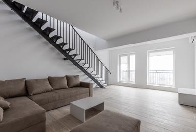 Penthouse , scara interioara , terasa cu vedere superba in Parcul Tineretului - 7