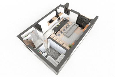 VIȘANI – BRAUS CONFORT - Apartament Tip A – 1 Cameră