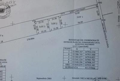 Teren de 599 mp, în Băneasa
