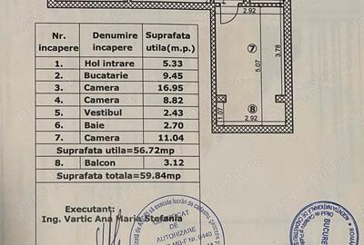 Apartament cu 3 camere semidecomandat în Central - 10