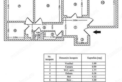 Apartament cu 3 camere decomandat, mobilat în Chișinau - 4